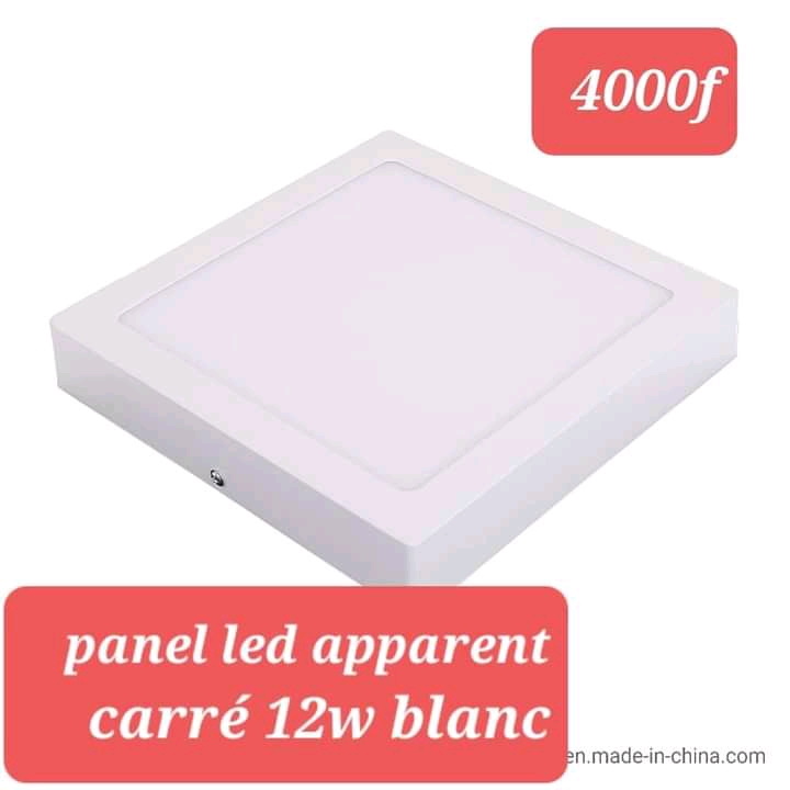 Panel led apparent carré 12w blanc