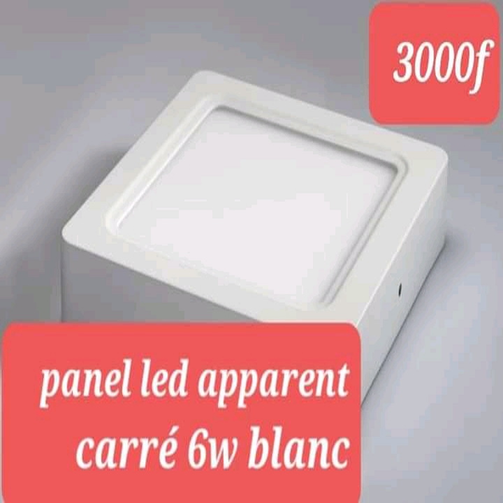 Panel led apparent carré 6w blanc
