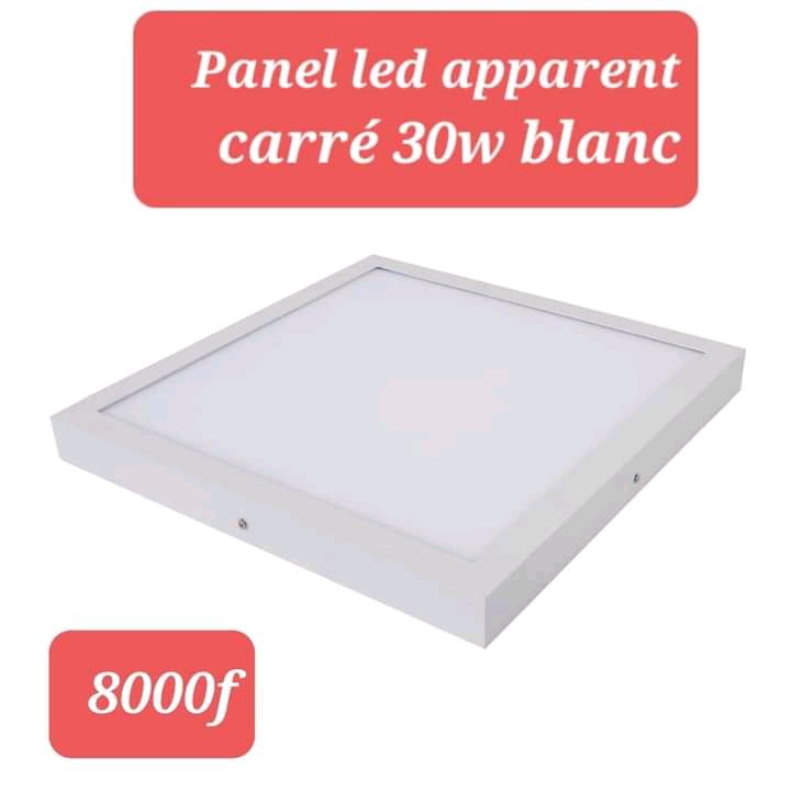 Panel led apparent carré 30w blanc